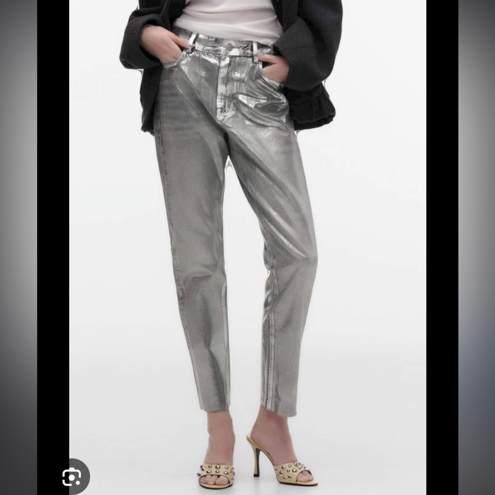 ZARA Metallic Jeans